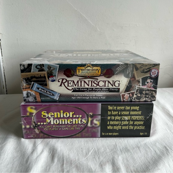 Lot of 2 New TDC Board Games Senior Moments & Reminiscing - Picture 3 of 7